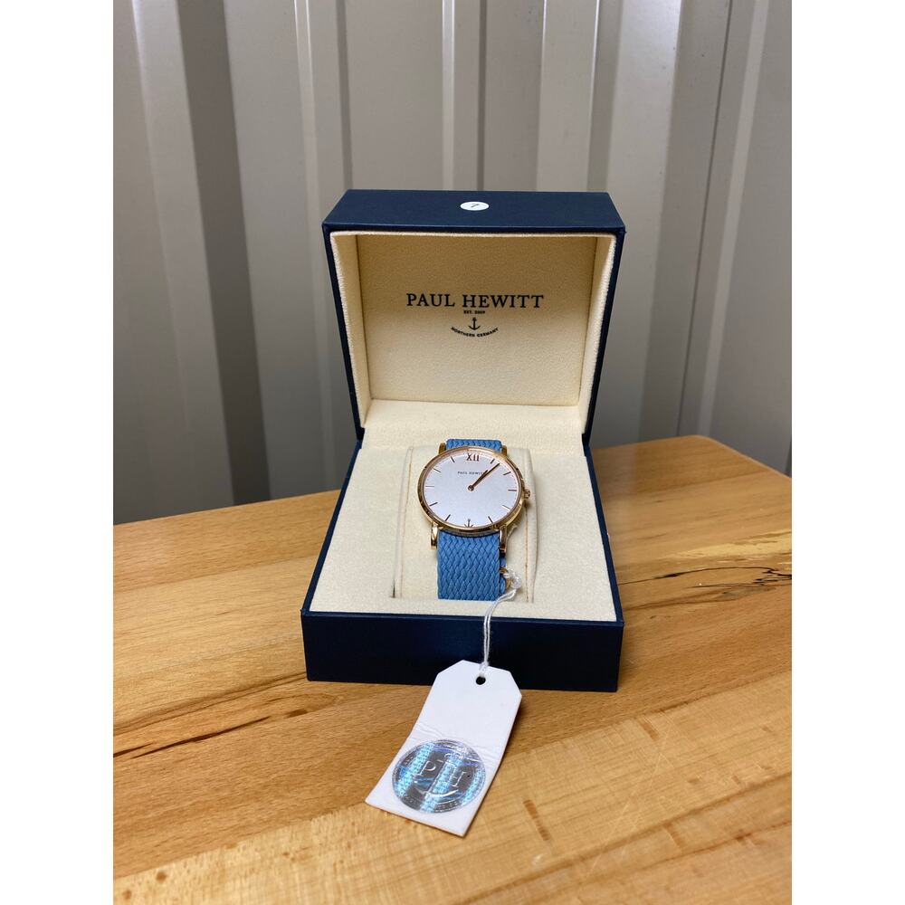 Paul Hewitt Sailor Line White Sand Face Rose Gold Men's Watch